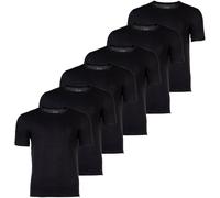 BOSS Herren T-Shirt, 6er Pack - RN 6P Classic, Rundhals, Kurzarm, Cotton, uni L Schwarz