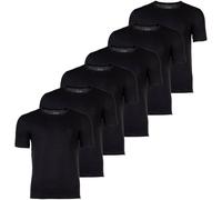 BOSS Herren T-Shirt, 6er Pack - RN 6P Classic, Rundhals, Kurzarm, Cotton, uni Schwarz 2XL