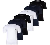 BOSS Herren T-Shirt, 6er Pack - RN 6P Classic, Rundhals, Kurzarm, Cotton, uni Schwarz/Blau/Weiß S