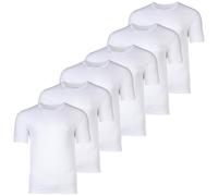BOSS Herren T-Shirt, 6er Pack - RN 6P Classic, Rundhals, Kurzarm, Cotton, uni Weiß L