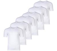 BOSS Herren T-Shirt, 6er Pack - RN 6P Classic, Rundhals, Kurzarm, Cotton, uni Weiß M