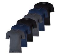 BOSS Herren T-Shirt, 6er Pack - TShirtVN Classic, Unterhemd, V-Neck, Cotton Blau/Grau/Schwarz M