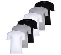 BOSS Herren T-Shirt, 6er Pack - TShirtVN Classic, Unterhemd, V-Neck, Cotton Weiß/Grau/Schwarz L