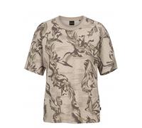 BOSS Orange Regular Fit T-Shirt aus reiner Baumwolle Modell 'TE-BARB' in Beige, Größe L