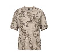 BOSS Orange Regular Fit T-Shirt aus reiner Baumwolle Modell 'TE-BARB' in Beige, Größe M