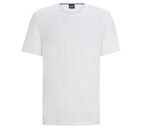 BOSS Herren T-Shirt - Mix & Match, Rundhals, Loungewear, Baumwoll Stretch, Logo Weiß / M M Weiß