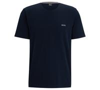 BOSS Herren T-Shirt - Mix & Match, Rundhals, Loungewear, Baumwoll Stretch, Logo XXL Blau
