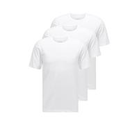 HUGO BOSS 3 Pack T-Shirt Rundhals Baumwolle Classic Crew Neck, Einfarbig / Farbe: Weiß | Größe: 5 (Medium)