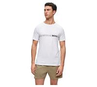 BOSS Herren T-Shirt RN Slim Fit Slim-Fit T-Shirt mit UV-Schutz von LSF 50+ Weiß M
