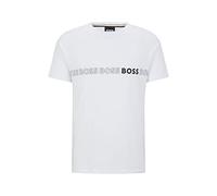 BOSS Herren T-Shirt RN Slim Fit Slim-Fit T-Shirt mit UV-Schutz von LSF 50+ Weiß XXL