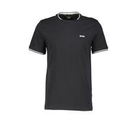 T-Shirt BOSS GREEN "Taul", Herren, Gr. M, schwarz (schwarz001), Single Jersey, Obermaterial: 92% Baumwolle, 8% Elasthan, regular fit normal, Rundhals, Rippbündchen, Shirts T-Shirt, aus softem Stretch-