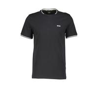 BOSS Green T-Shirt Herren Slim Fit Kurzarm Rundhals Baumwolle Schwarz, XXL