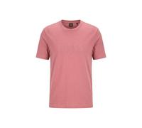 BOSS Orange Regular Fit T-Shirt aus reiner Baumwolle Modell 'Te_Logo' in Bordeaux, Größe M
