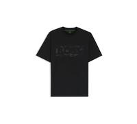 BOSS Herren T-Shirt TS_GLOBE LOGOPATTERN, schwarz, Gr. M
