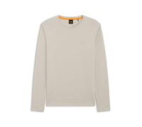 BOSS Herren Tacks T-Shirt aus Baumwoll-Jersey mit Logo-Aufnäher Hellbeige XL