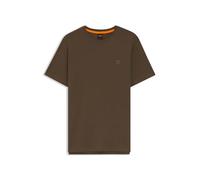 BOSS T-Shirt aus Baumwoll-Jersey mit Logo-Patch - Style Tales, 50508584 Dunkelbraun XXXL