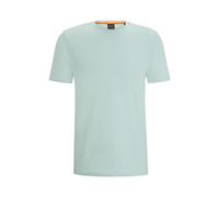 BOSS T-Shirt Tales Regular Fit aus reiner Baumwolle Türkis Größe XL