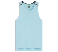 BOSS Active Tanktop aus Mesh-Jersey mit dekorativen reflektierenden Details - Style Tank Active Seas, 50542965 Hellblau M