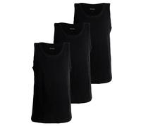 BOSS Herren Tank Top, 3er Pack - 3P Classic, Unterhemd, ohne Arm, Rundhals, Cotton Schwarz / L L Schwarz