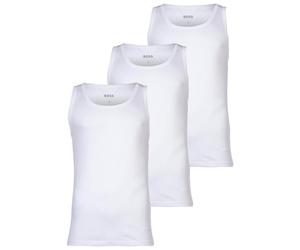 BOSS Herren Tank Top, 3er Pack - 3P Classic, Unterhemd, ohne Arm, Rundhals, Cotton XXL Weiß