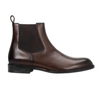 BOSS Klassische Chelsea Boots aus gebürstetem Leder - Style Tayil_Cheb_bu, 50552489 Dunkelbraun 41.5