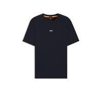 BOSS T-Shirt TChup - Relaxed-Fit aus Stretch-Baumwolle mit Logo-Print - Dunkelblau M