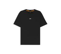 BOSS T-Shirt Tchup 10216254 01 mit Label-Print Schwarz Größe S