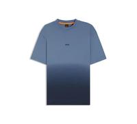 BOSS Herren Te Gradient T-Shirt aus Baumwoll-Jersey mit Dégradé-Effekt Dunkelblau M