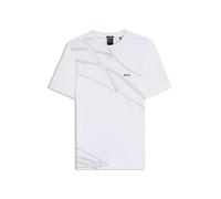 BOSS Sportives, feuchtigkeitsableitendes T-Shirt mit Piqué-Struktur - Style Tee 10_IN, 50556197 Weiß L