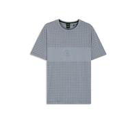 BOSS T-Shirt aus Pima-Baumwolle mit Karo-Print - Style Tee Check GL, 50543806 Grau M