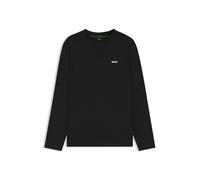 Langarmshirt BOSS GREEN "Tee Long", Herren, Gr. XXL, schwarz (schwarz001), Single Jersey, Obermaterial: 95% Baumwolle, 5% Elasthan, regular fit, Rundhals, eng eingefasste Kante, Shirts Langarmshirt, m
