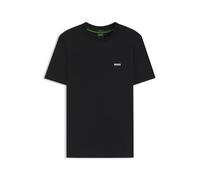 BOSS T-Shirt 50506373 – Regular-Fit aus Stretch-Baumwolle mit Kontrast-Logo – Schwarz S