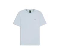BOSS Green Regular Fit T-Shirt aus Baumwoll-Mix Modell 'TEE' in Aqua, Größe M