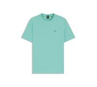 BOSS Herren Tee T-Shirt aus Stretch-Baumwolle mit Logo-Detail Khaki XL