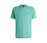 BOSS Regular-Fit T-Shirt aus Stretch-Baumwolle mit Kontrast-Logo - Style Tee, 50506373 Türkis XXL