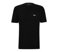 BOSS Green T-Shirt Tee V – V-Ausschnitt, 95% Baumwolle/5% Elasthan – Herren Schwarz Gr. L