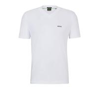 BOSS Herren T-Shirt V-Ausschnitt Kurzarm Weiß XXL