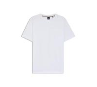 BOSS Herren Thompson 01 T-Shirt aus Baumwoll-Jersey mit Logo-Detail Weiß M