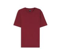 BOSS Herren Tiburt 240 T-Shirt aus Baumwoll-Mix mit Bubble-Jacquard-Struktur Rot XL