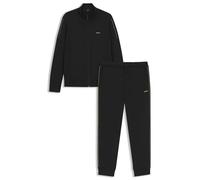 BOSS Herren Tracksuit Set AMZ IN Trainingsanzug aus Interlock-Baumwolle mit Logo-Details Schwarz001 XXXL