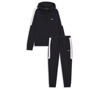 BOSS Herren Tracksuit Set IN Trainingsanzug aus Stretch-Baumwolle mit kontrastierenden Einsätzen Dunkelblau402 M