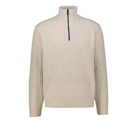 Strickpullover BOSS ORANGE "Kwinter", Herren, Gr. S, light beige271, Strick, Obermaterial: 40% Schurwolle, 40% Wolle, 20% Polyamid, unifarben, relaxed fit normal, hoch geschlossener Ausschnitt, Bündch