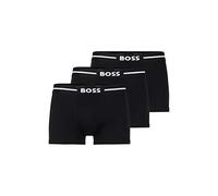 BOSS Herren Trunk 3p Co/EL Boxershorts, New - Black1, XXL EU