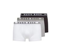 BOSS Herren Trunk 3P CO/EL Dreier-Pack Boxershorts aus Stretch-Baumwolle mit Logos am Bund