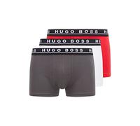 BOSS Herren Trunk 3P CO/EL Dreier-Pack Boxershorts aus Stretch-Baumwolle mit Logos am Bund Gemustert M
