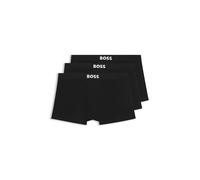 BOSS Boxershorts 3er-Pack Trunk BOSS ONE – Stretch-Baumwolle Schwarz M
