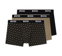 BOSS Herren Trunk 3P Power Desig Dreierpack eng anliegende Boxershorts mit kurzem Bein und Logo am Bund
