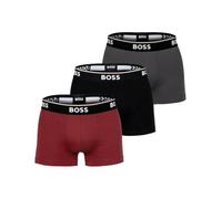BOSS Herren Trunk 3P Power Dreier-Pack Boxershorts aus Stretch-Baumwolle mit Logos