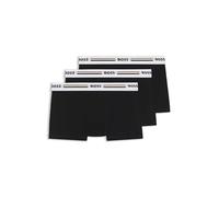 BOSS Herren Trunk 3er-Pack Revive - eng anliegend, Logo- & Streifenbund, Schwarz XL