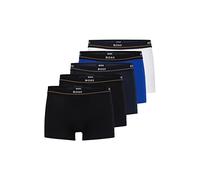 BOSS Herren Trunk 5P Essential Fünfer-Pack Boxershorts aus Stretch-Baumwolle mit Logos am Bund